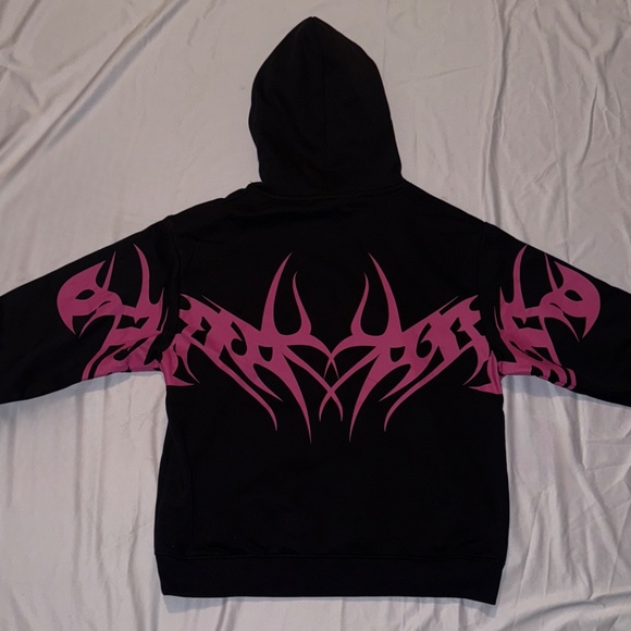 KDNK Sweatsuit Symm Style Black/Pink Men’s Size Medium - Picture 3 of 7